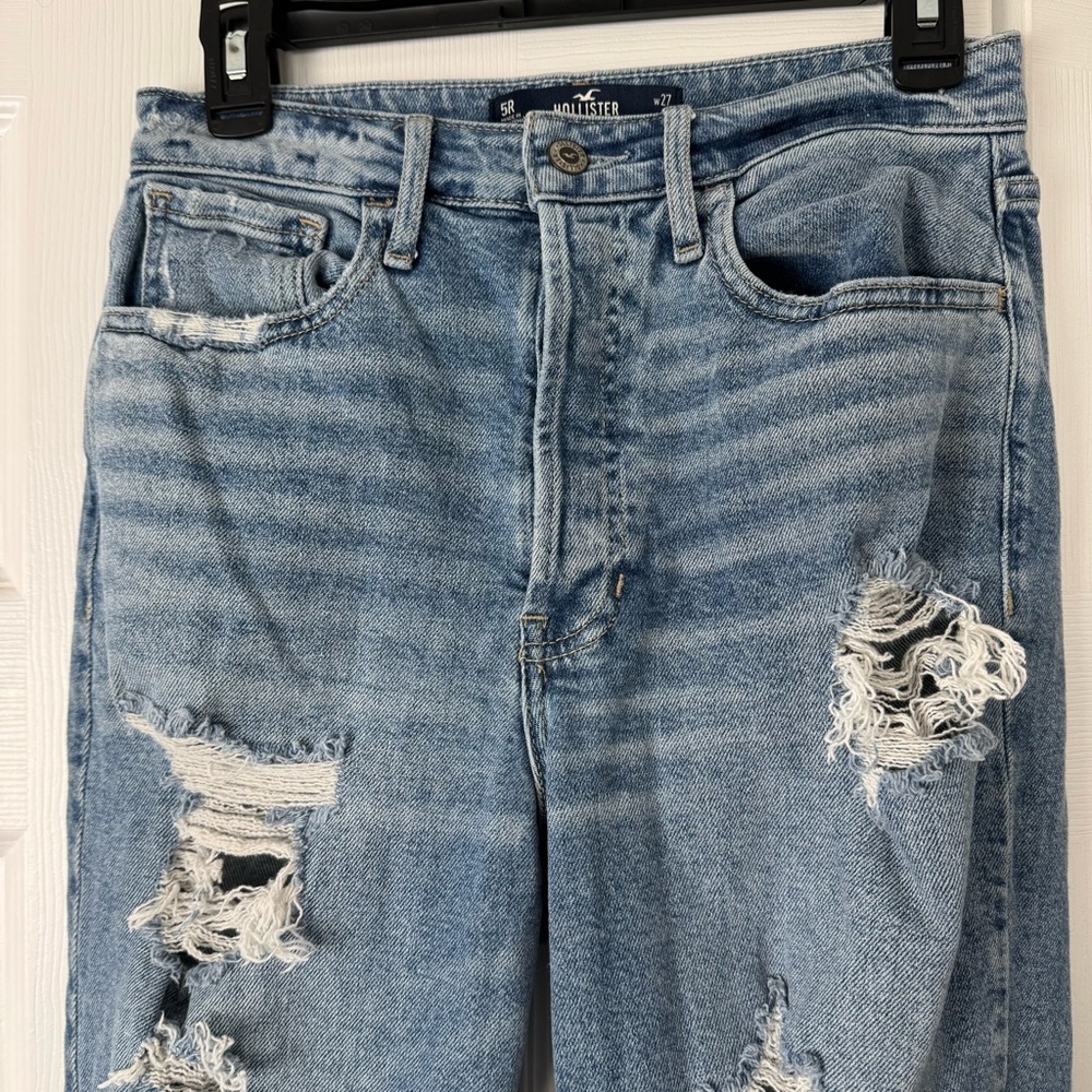 Hollister Distressed Blue Jeans - Picture 2 of 5